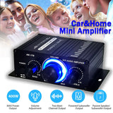 AK380/G8/AK370/AK270/AK170 800W 12V Home Car Hifi Power Amplifier Stereo BASS Audio Amp Speaker Class D Car Home Sound Power Amp