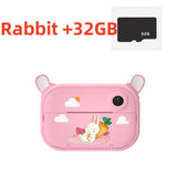Instant Print Kids Camera 1080P Rechargeable Kids Camera Selfie Video Child Camera For 6-12 Years Old Girls Boys Birthday Gift