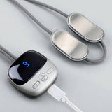 Hanging Neck Massagers Electric Rechargeable Spine Massager Mini Pulse Shoulder Cervical Massage Hot Compress with Heat