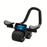 1pc Ab Roller, Automatic Rebound Abdominal Exercise Wheel With Elbow Support, Double Wheels Abdominal Muscle Trainer