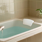 1 Pillow with Suction Cups PU Bath Pillows and Neck Support Cushion for Bathroom Bathtub