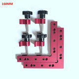 1Set Woodworking Right Angle Positioning Clamps Auxiliary Positioner Corner Clamping Tools Aluminium Alloy Corner Ruler
