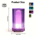 1pc Ultrasonic Crystal Aromatherapy Humidifier - 200ML/6.76oz - Essential Oil Perfume Machine for Bedroom