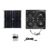 100W Solar Panel Exhaust Fan Air Extractor for Office Outdoor Dog Chicken House Greenhouse Waterproof Solars Plate Power Fans