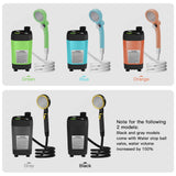 Portable Camping Pump RV Outdoor Camp w/Full Screen Intelligent Digital Display Adjustable Shower Kit