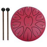 6 Inch 11 Notes Steel Tongue Handpan with Bag Drum Mallets Percussion Instruments for Yoga Meditation