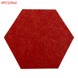 Acoustic Panel 6PCS Soundproofing Wall Stickers Home Studio Noise Insulation Deco Door Bedroom Sound-Absorbing Accessories