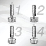 2 Pcs Hand Retractable Spring Plunger Stainless Steel Lock Out M6 Type Quick Release Pins for Rolling Toolbox Packout