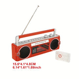 BT 5.0 Wireless Stereo Speaker With AM/FM Dual-Band Retro Radio, TF Card Music Playback