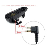 2pin Jack 3.5mm / 2.5mm Audio Adapter for Motorola GP328 GP338 GP340 GP380 PTX760 HT750 HT1250 PRO5150 To GP300 GP88S Ham Radio