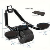 1pc Elbow Support Automatic Rebound Abdominal Exercise Wheel, Ab Roller, Abdominal Exercise Machine, Abs Workout Equipment
