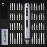 Silent Electric Screwdriver Rechargeable Driver Set Mini Screwdrivers 50-In-1 Aluminum Alloy