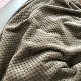 Solid colored thick flannel nap blanket, Christmas gift