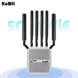 3000Mbps KuWFi 2.5G port lte wireless sim card NSA/SA Enrutador 360 wifi coverage outdoor 5g router