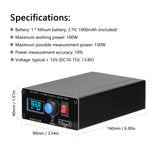 ATU-100-0A 1.8-55MHz Mini Automatic Antenna Tuner 0.91inch OLED Display Aluminum Alloy Outcase with 1500MAh Battery