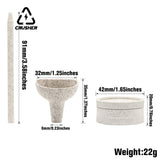 CRUSHER Dry Herb Grinder with Cone Rolg Paper Filg Funnel Degradable Material Herbal Crusher DIY Pipe Smoking Accessories