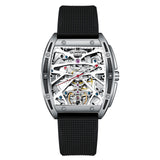 GUANQIN Leather Strap Watch Mens Automatic Tourbillon Waterproof Watch Luxury Brand Mechanical Accessories Men Relogio Masculino