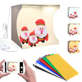 30cm SoftboxFoldable LED Ring Light Box Lighting Tent + 6 Backdrops for Photo Studio kits
