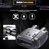 1080P Night Vision Binoculars 850nm Infrared HD 2X Digital Zoom Telescope Night Goggles Camera for Hunting Camping Surveillance