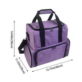 Large Nail Polish Case - Portable Travel Makeup Bag