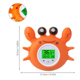 Kids Thermometer with Room Temperature Tri-color Backlit Display Fahrenheit and Celsius Safety Floating Bath Toy Bathtub