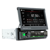 7-inch Retractable Screen MP5 MP4 MP3 Player BT 5.1 Car Locator Frequency Modulation Channel Radio AUX Audio Input
