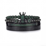 Polygonal Braided Bracelet Roman Lettering Bracelet