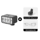 LED Front Rechargeable Light with Horn MTB Bicycle Head Lights Cycg Bike Safety Lamp for Night Riding