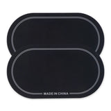 2 Pack Double Pedal Patches Wear-resistant Stickers Self-Adhesive Drumhead Patch Protectors Drum Protective Pad