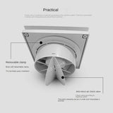 4 Inch High Speed Exhaust Fan Toilet Kitchen Bathroom Hanging Wall Window Ventilator Extractor with Remote Control