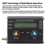 5W usDX SDR QRP QCX-SSB to SSB 3-Band All Mode High Frequency Transceiver with Handheld Microphone