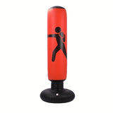 Inflatable Boxing Post, Fitness Exercise Boxing Sandbag For Karate, Taekwondo And Martial Arts, 160cm/62.99inch Boxing Post