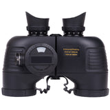 Military Nautical Binoculars 7X50 HD with Rangefinder Compass Telescope Nitrogen Waterproof Powerful Binoculars for Hunting