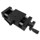 50mm 100mm 150mm Aluminum Alloy Manual Sliding Table Cross Roller Rail Stage 80*80mm ear Guide Platform