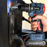 21V Brushless Electric Lithium Battery Rechargeable Wireless Screwdriver Home Cordless Drill Power Tool