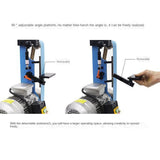 220V/380V Small Vertical Sanding Belt Machine Electric Burr Woodworking Grinding Polishing Machine Knife Sharpening Tool