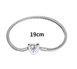 Simple Heart-shaped Moonstone Bracelet With Heart