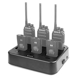 Retevis RT21 & RT24 Walkie Talkies with RTC21 6-Way Charger - 100-240V - C9059B