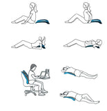 Magic Back Stretcher Lower Massage Support Spine Pain Relief Chiropractic Lumbar stretch calibration device