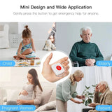 TUYA ZigBee SOS Sensor Alarm Elderly alarm Waterproof Emergency Panic Button Tuya Smart Life App Remote Control