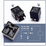 Improved 12V/24V Fuse and Box for Car Slots Relay Kit with 6 Fuses Thermostability Waterprooffor Truck Marine Motorcycle