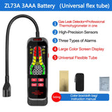 ZL73B Leak Detector 50-10000ppm Rechargeable Sound Alarm Combustible Flammable Natural Methane Liquefied Gas Analyzer