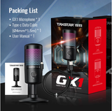 Takstar GX1 Ampligame USB Microphone for virtual lecturing,courseware recording,online chatting and gaming live stream