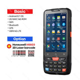 Handheld PDA 1D 2D Honeywell Barcode Scanner QR Code Reader Data Collector Terminal for Inventory Warehouse 4G GPS Android 8.1
