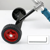 Upgrade Design Walk Behind String Trimmer Eater Electric Lawn Mower Hand Push Universal Auxiliary Wheels Garden Tool