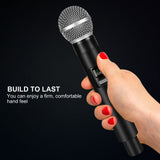 Wireless Microphone 2 Channels UHF Fixed Frequency Handheld Micphone for Party Karaoke Professional Church Show Meeting Hot Sale