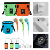 Portable Digital Display Electric Shower Pump with 6000mAh Rechargeable Battery for Hiking Travel Beach Pet Watering