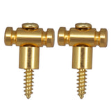 2PCS Tree Screw Electric Accessory for Guitar Sier/Black/Golden String Retainer