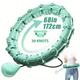 1pc Adjustable Smart Fitness Hoop For Effective Weight Loss With Detachable Knots