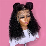 Short Curly Women Pre-Pulled Brazilian Curls Lace Front Wig